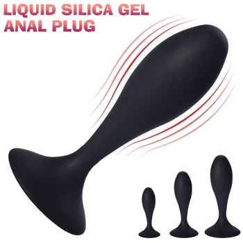 Yüksek Kaliteli Silikon Anal Plug Butt Plug ile Güçlü Enayi Göt Oyuncak Kadın Masturbator prostat masaj aleti Çift için Seks Oyuncakları