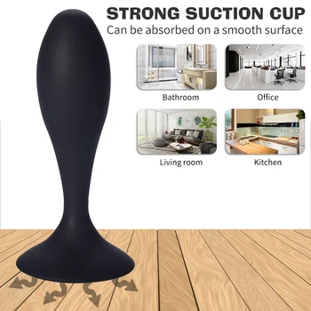 Yüksek Kaliteli Silikon Anal Plug Butt Plug ile Güçlü Enayi Göt Oyuncak Kadın Masturbator prostat masaj aleti Çift için Seks Oyuncakları Görüntü 2