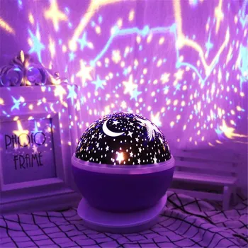 Yıldız Projektör Gece Lambası Çocuk oyuncak ışıkları Çocuklar karanlıkta parlayan Yıldız Ay Çocuklar için Uygun Uyku Sessizce Çocuk doğum günü hediyesi