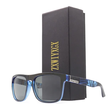 ZXWLYXGX MARKA tasarım Polarize Güneş Gözlüğü Erkek Kadın Sürüş güneş gözlüğü Erkek Kare Gözlük UV400 Gözlük oculos de sol Görüntü 2