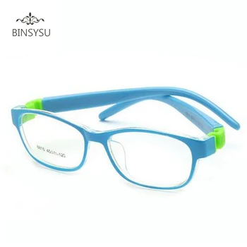 Çocuklar Optik Gözlük Boyutu 45mm Vida Bükülebilir, Çocuk Gözlük Çerçevesi, Gençler Gözlük, TR90 ve Silikon Güvenli Esnek Çerçeve Görüntü 2