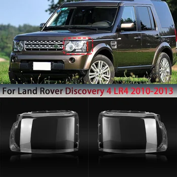 Ön abajur lambası Kabuk Farlar Kapak far camı Cam Kabuk Land Rover Discovery 4 İçin LR4 2010-2013 Araba Aksesuarları