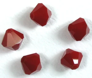 Ücretsiz Nakliye, 720 adet / grup 4mm Kırmızı Mercan renk Çin En Kaliteli Kristal Bicone Boncuk
