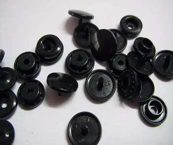Ücretsiz kargo 20 takım KAM snap düğmesi dikiş bebek renk güzellik plastik bağlantı elemanı snap düğmesi B5 Siyah renk